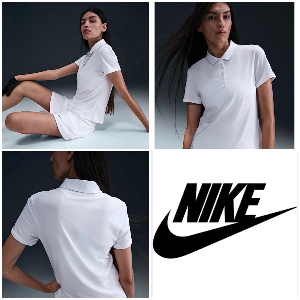 NWT $60 Nike Women XS Victory DRI-FIT Short-Sleeve Golf Polo Classic Active Top